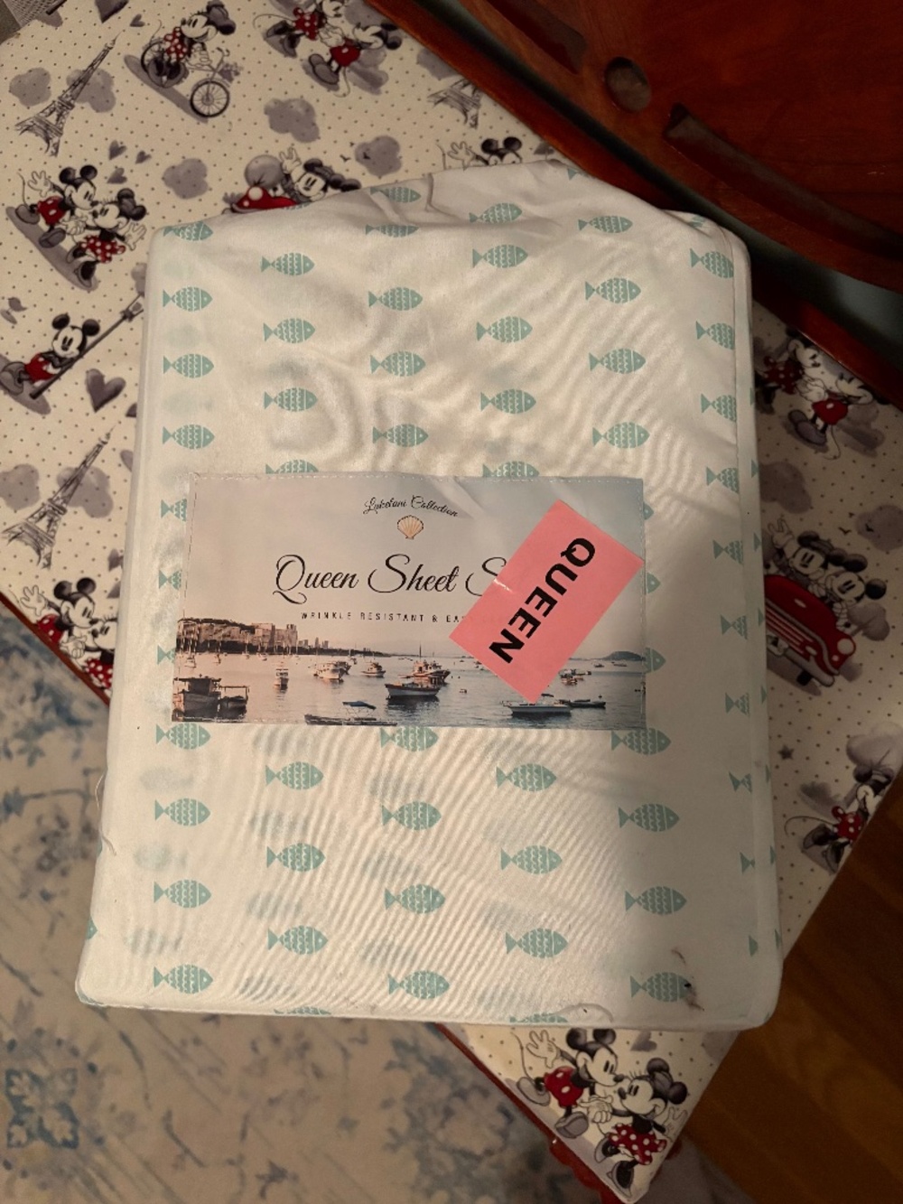 🐋 NEW Coastal Collection Queen Size Sheet Set Fish